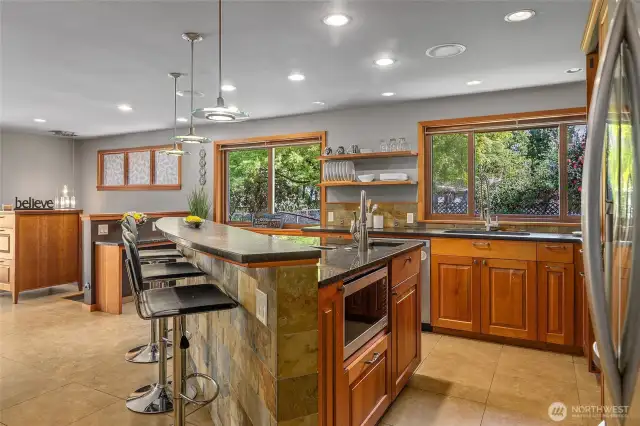 Entertainer's Dream Kitchen with Custom Features and So Many Cabinets!