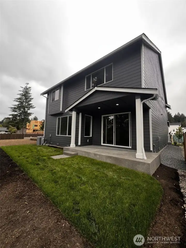 Rear View actual home