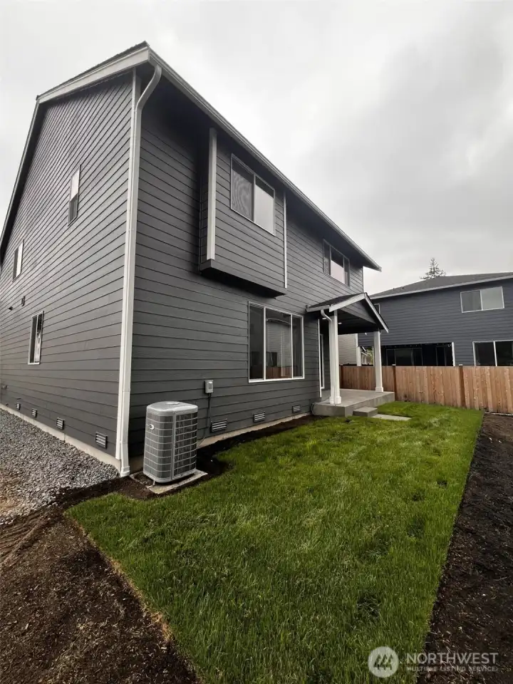 Rear View actual home