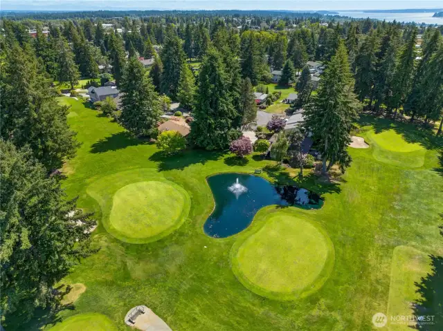 Aerial view of the course.