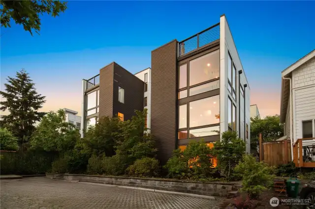 Beautiul stand alone home with private yard/patio and off-street parking.