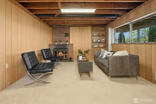 The walk-out basement has a large living area that offers flexibility for any lifestyle.