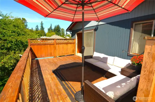 Upstairs deck