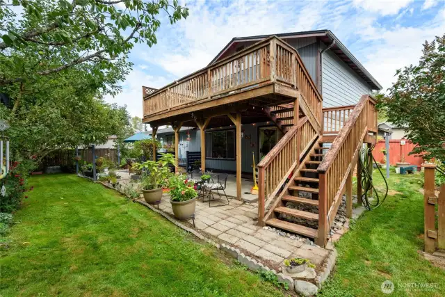 Rear of house
