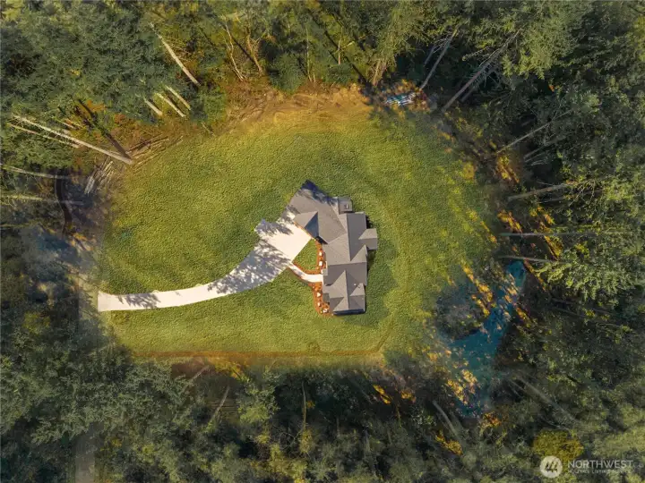 Virtual visual of home built on property