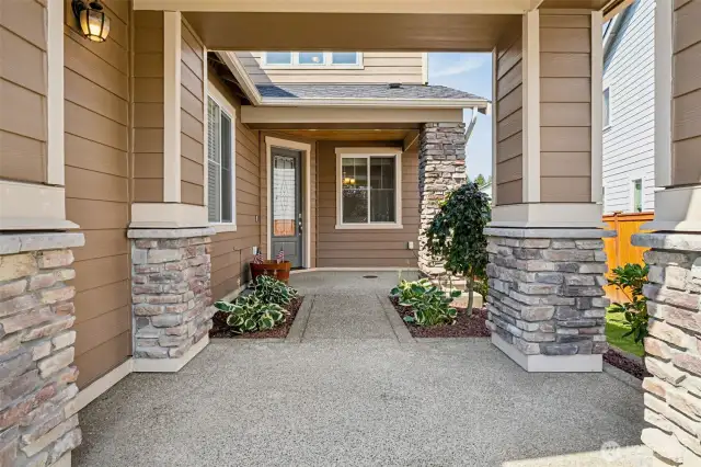 Inviting level entrance