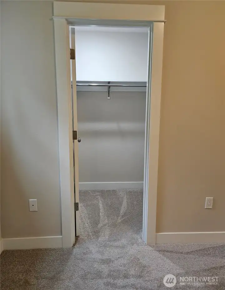 Walk in closet in primary