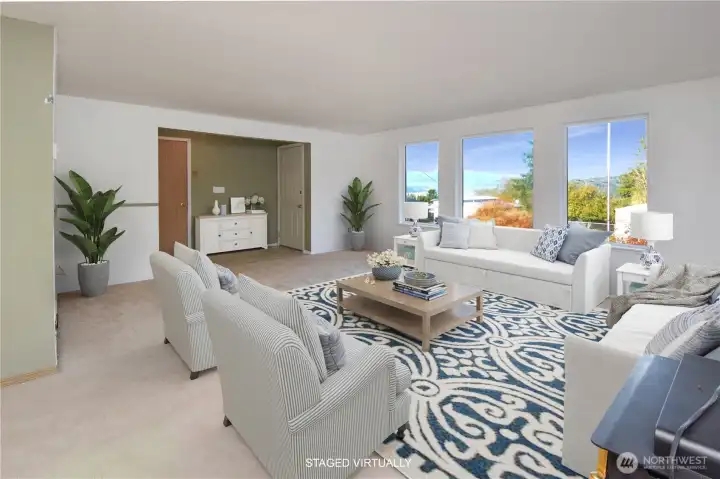 living room 2 virtually staged