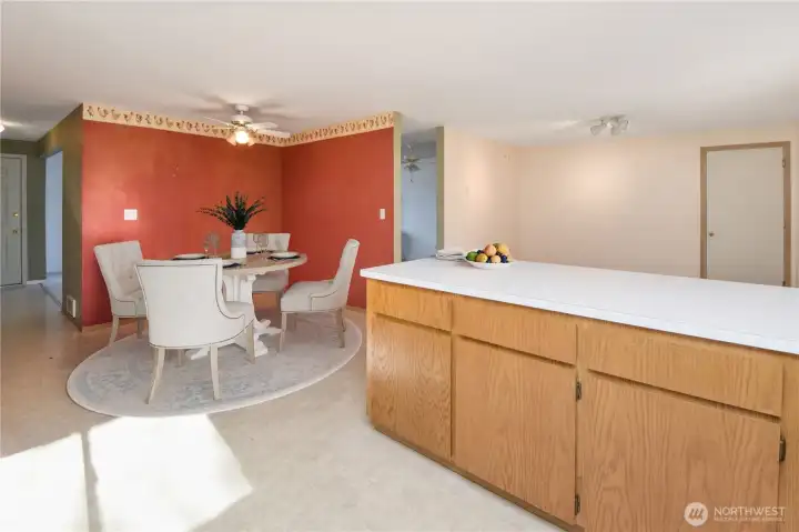 kitchen virtually staged