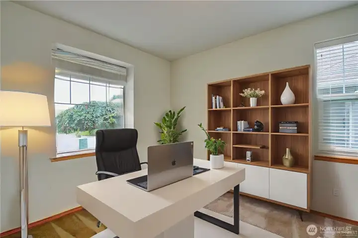 3rd bedroom or office virtually staged.