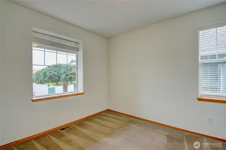 3rd bedroom or office located near the entry of the home.