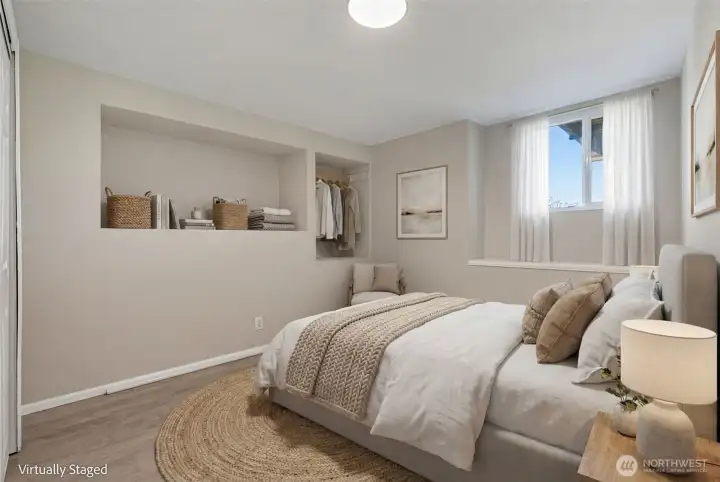 Bedroom 2 Lower level, virturally staged