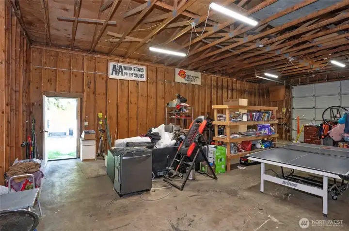 Spacious detached shop offering excellent flexibility for storage, projects, or hobbies.