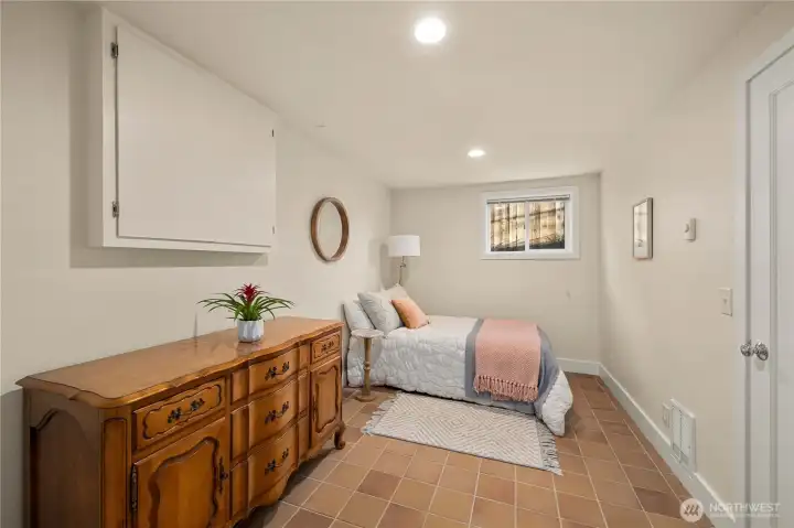 Basement bedroom