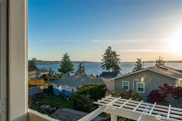 Primary bedroom views looking South