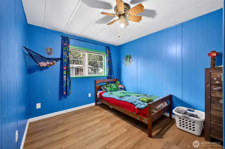 One of three guest bedrooms.