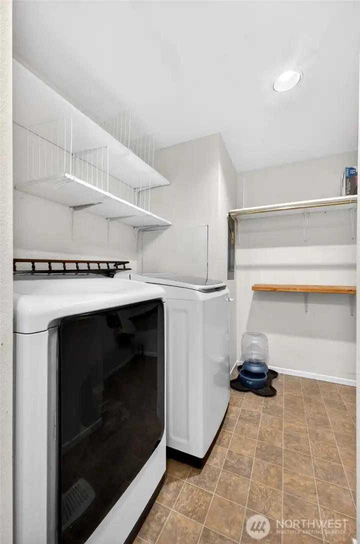 The washer and dryer are included with purchase.