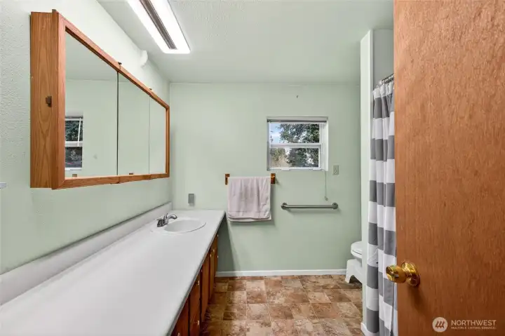Primary bathroom.