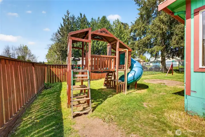 Playset included with purchase of home.