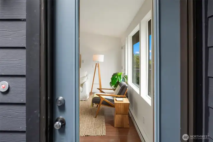 Entrance to unit.