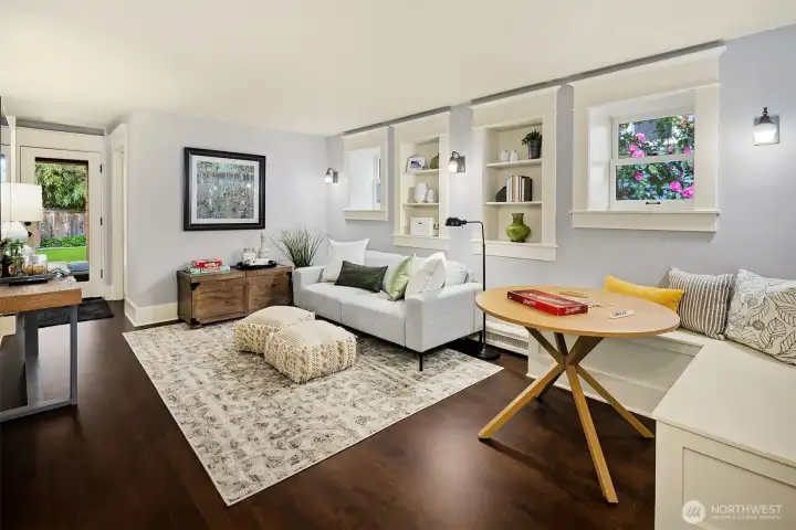 An inviting secondary living area—perfect for relaxed evenings, casual entertaining, or a tucked-away retreat, with seamless access out to the backyard. An inviting secondary living area—perfect for relaxed evenings, casual entertaining, or a tucked-away retreat, with seamless access out to the backyard.
