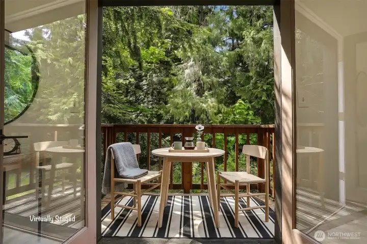 Bedroom Deck is Virtually Staged