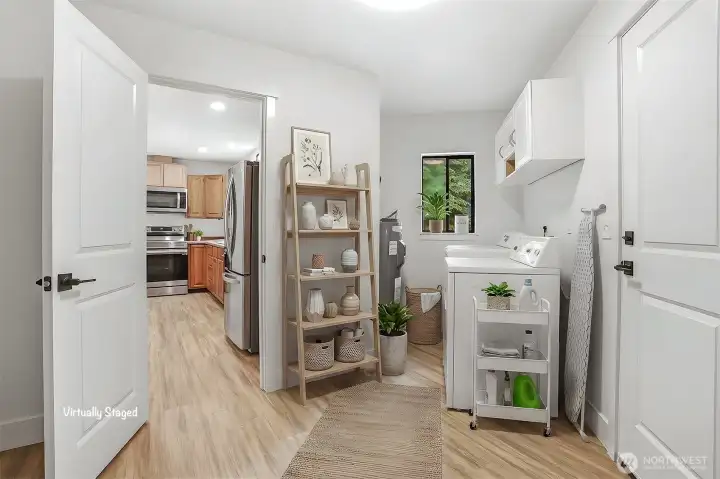 Laundry/Mud Room Virtually Staged