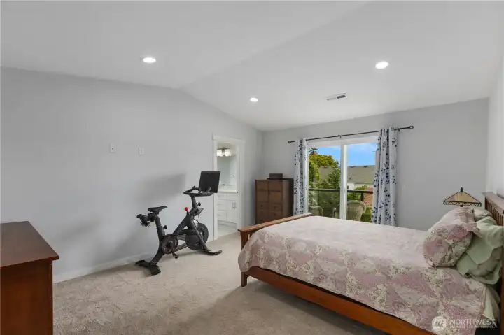 A spacious primary suite designed for comfort and calm