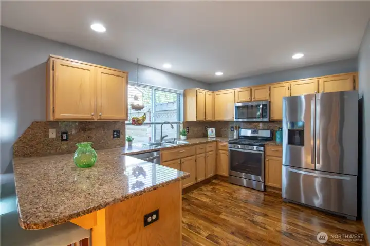 All stainless steel appliances