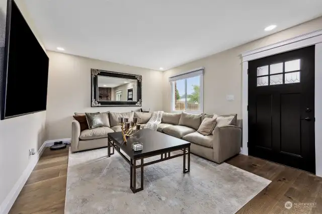 Enter the Main Home via New Front Door to this inviting Living Room w/Hardwood Floors.