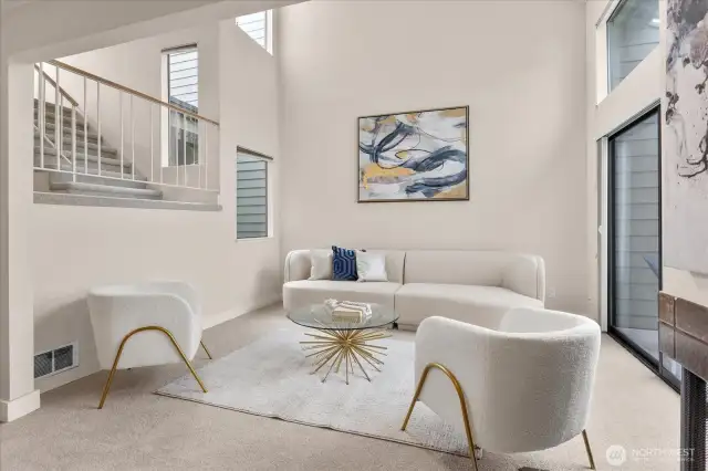 Spacious living room