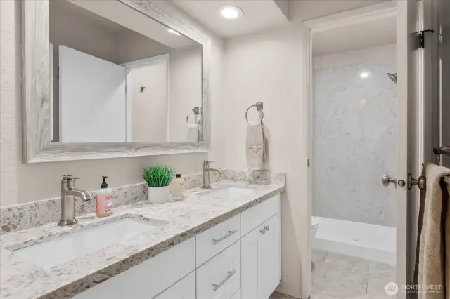 Double sink primary bathroom