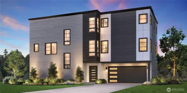 Rendering of this beautiful home ideally set onto the protected greenbelt.