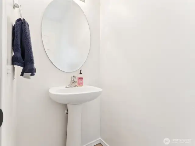Downstairs 1/2 bath.