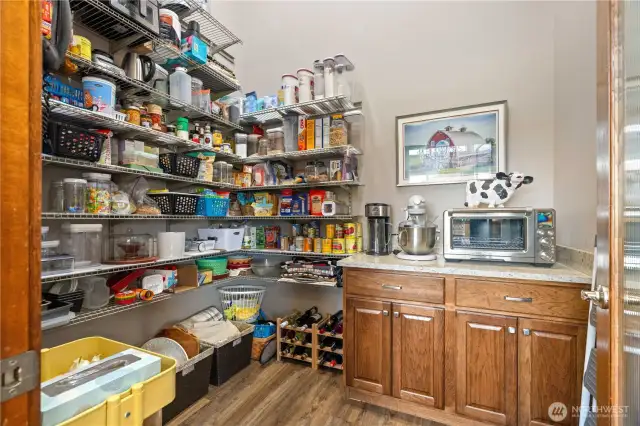 Huge pantry off the breakfast nook