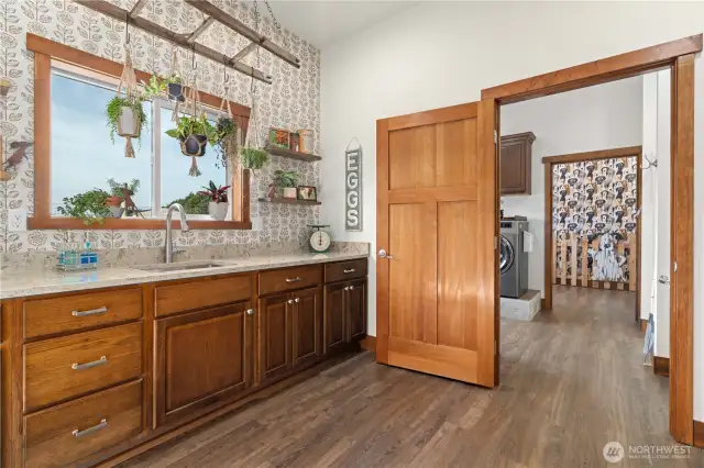 Downstairs off the Entry Kitchen area
