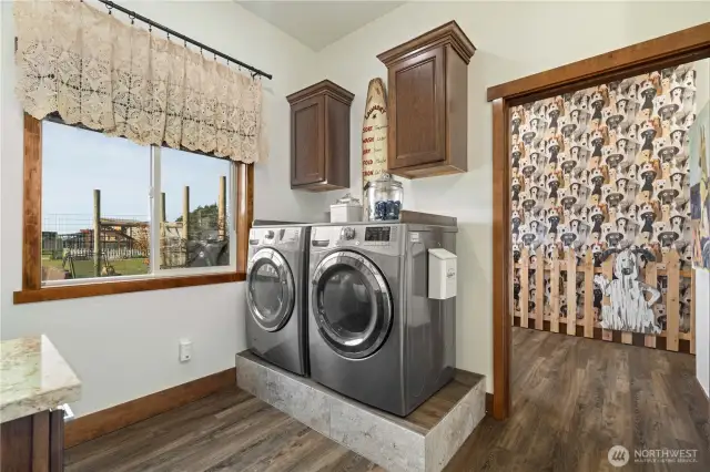 Laundry room and Bathroom downstairs