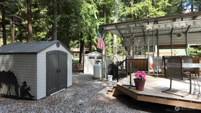 Perfectly sunny and shaded area