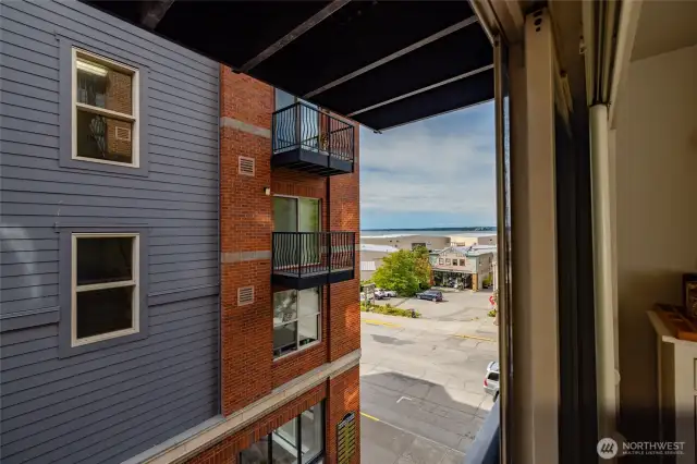 View of the Bay from the spare bedroom.
