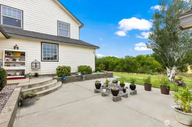 Back garden patio