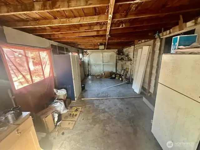 Inside of part of the garage