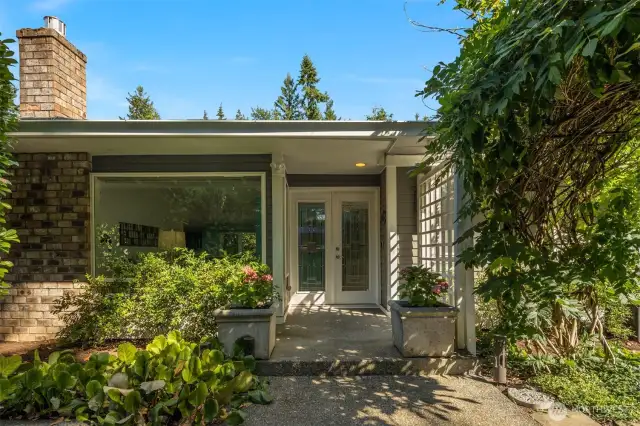 Double door front entry.
