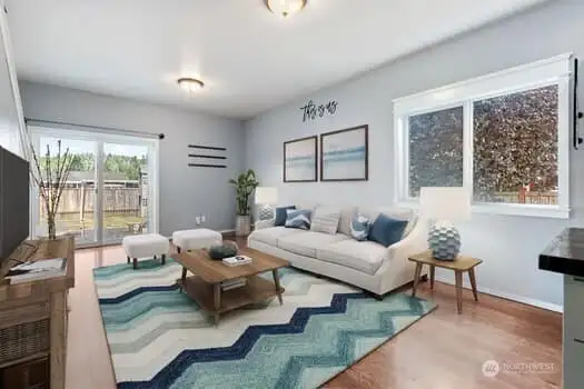 **Virtual Staging** in living area