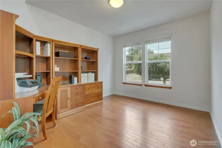 Front room is currently used as an office but it could also be a sitting room.