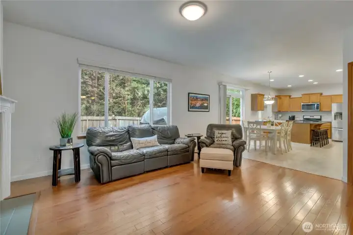 Family room & kitchen