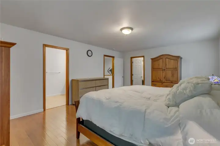 Primary Bedroom with walk-in closet.