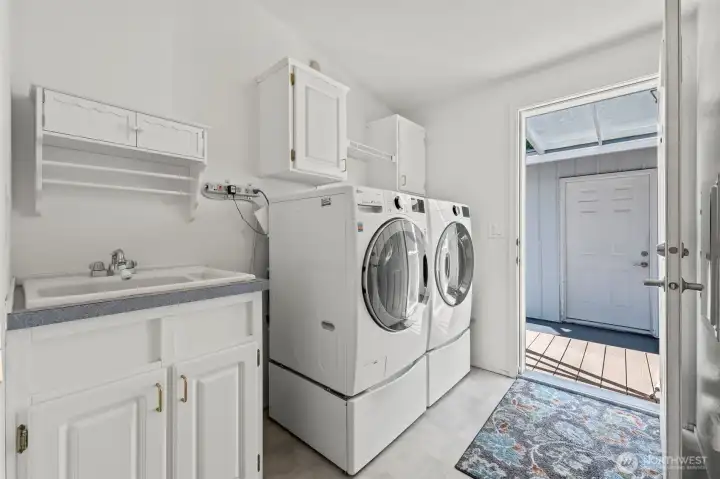 Laundry/utility room with laundry sink.