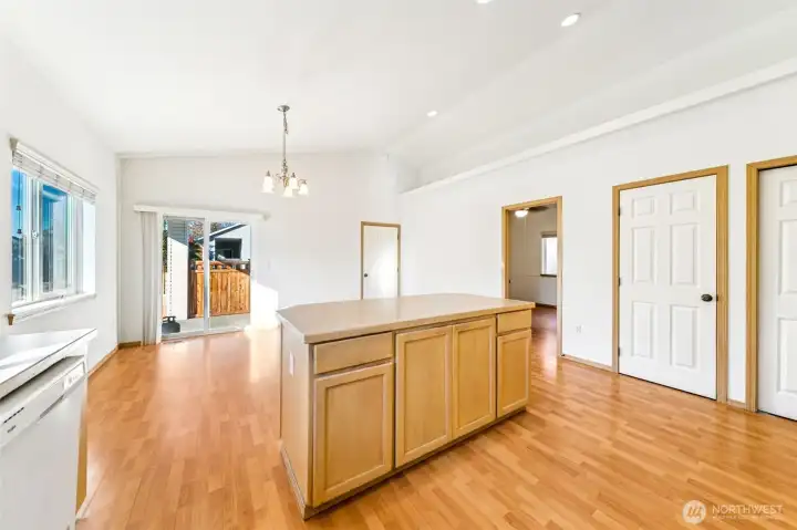 View of informal dining/ flex space from kitchen
