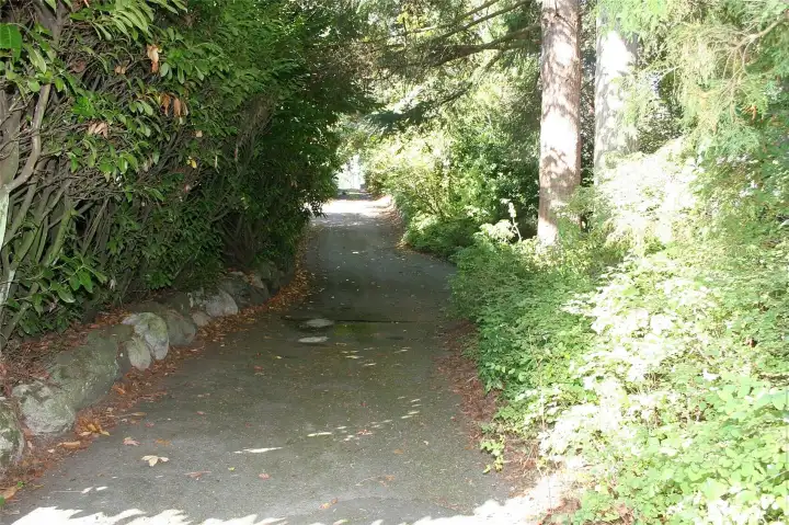 Other side of loop around driveway with a easement for home left side of property as facing front of home.