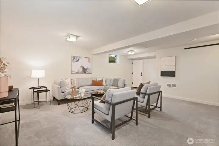 Oversized rec room.